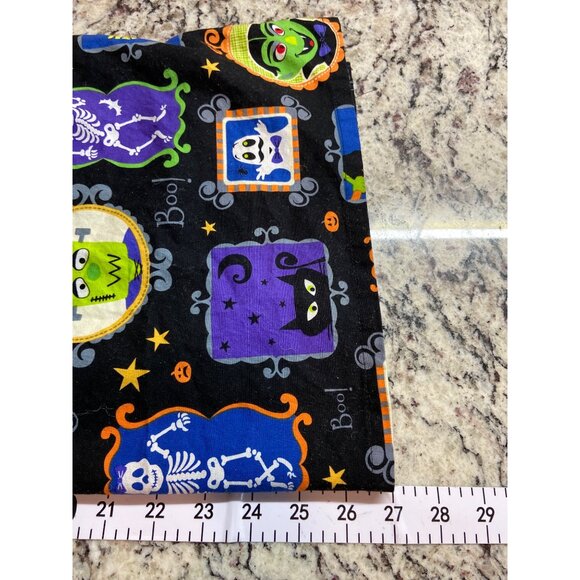 SB Scrubs Halloween Print Top L Witch Skeleton Cat Bat Pumpkin Nurse Shirt - Picture 8 of 8